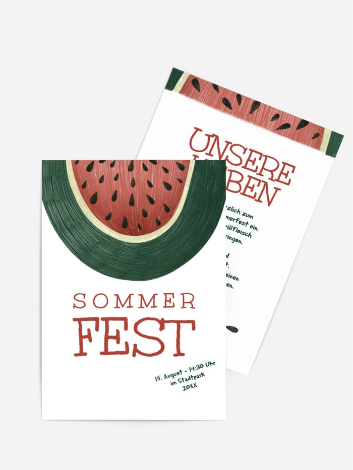 Wassermelonen-Party