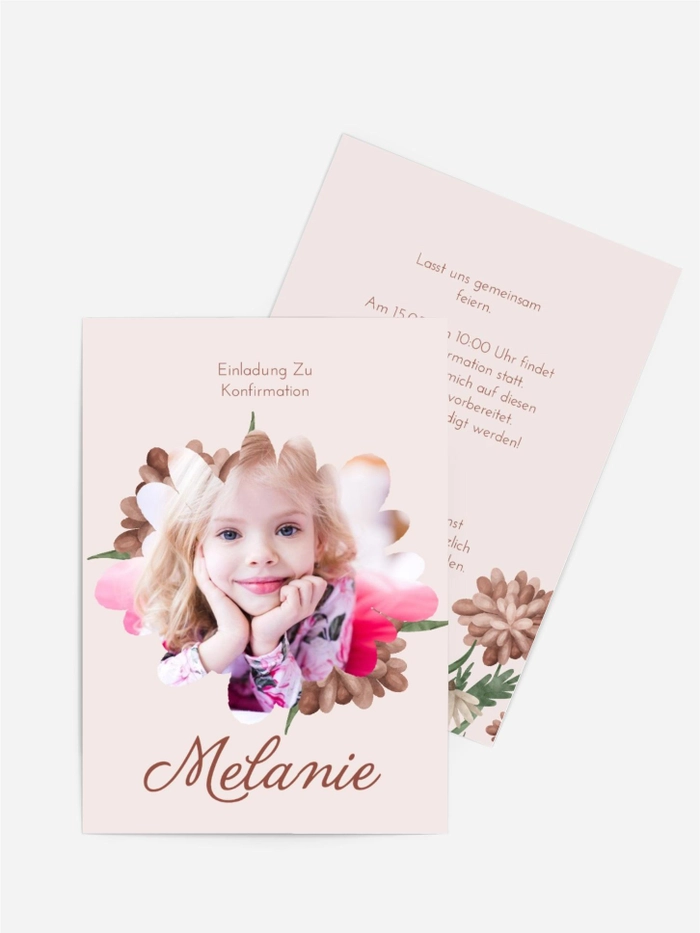 Blumenpostkarte