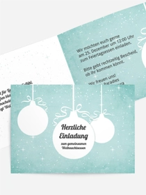 Weihnachtseinladung Sternenglanz