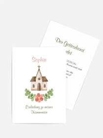 Einladungskarte Kommunion Heiliger Tempel Einladungskarte Kommunion Heiliger Tempel
