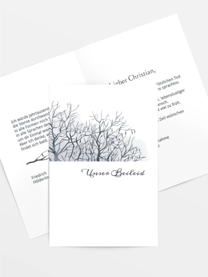 Weinender Baum