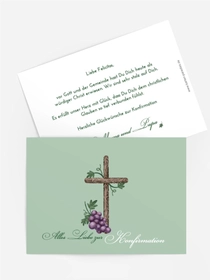 Trauben-Postkarte