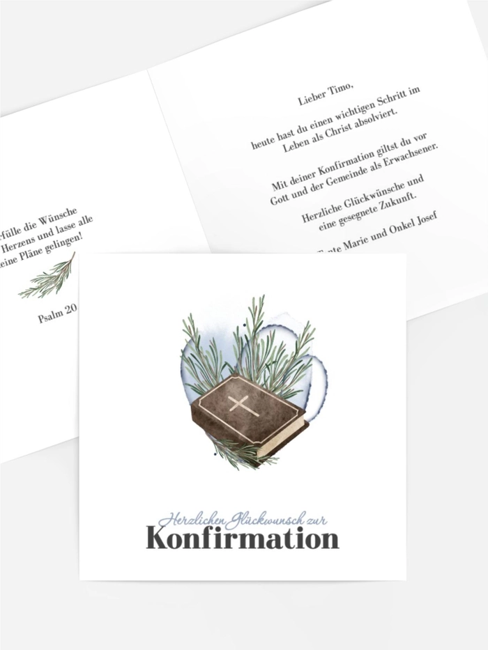 Glückwunschkarte Konfirmation Glückwunschkarte Konfirmation
