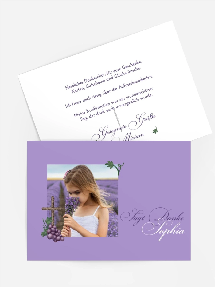 Trauben-Postkarte