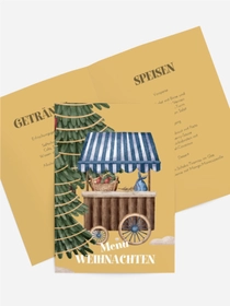 Menükarte Weihnachten Forstgeschäft