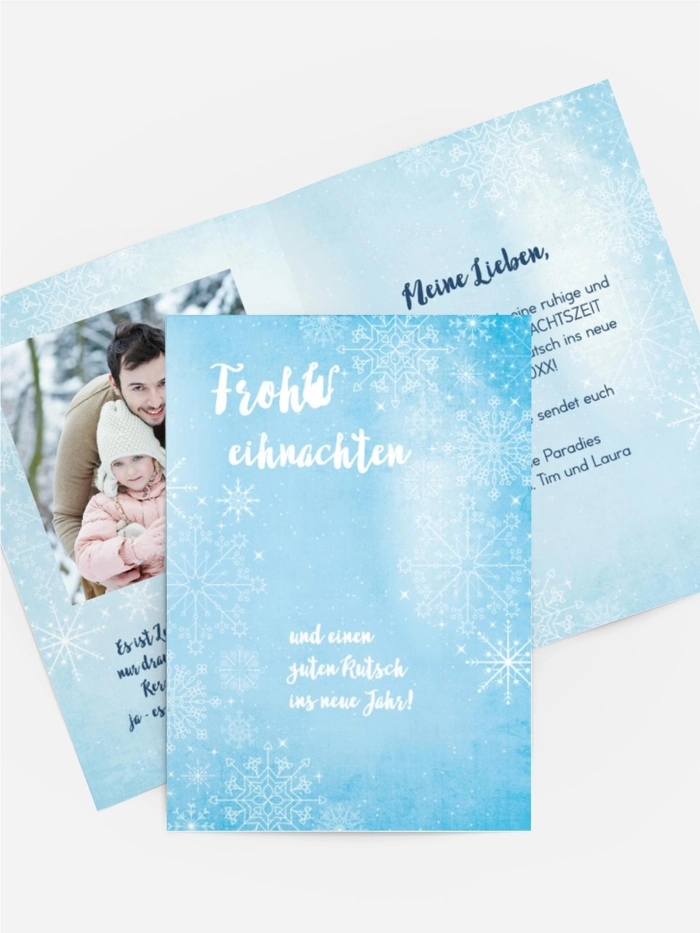 Foto Weihnachtgrußkarte Wintertraum Foto Weihnachtgrußkarte Wintertraum