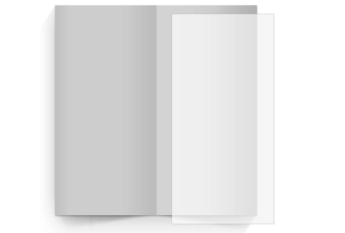transparentes Einlegeblatt 103x213