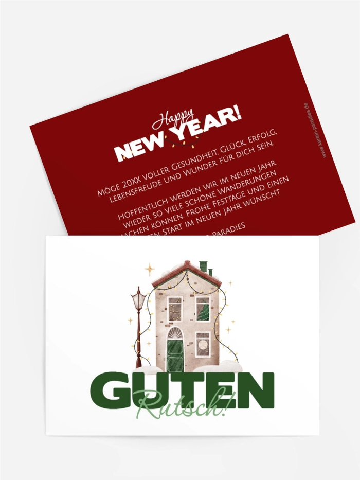 Haus des neuen Jahres