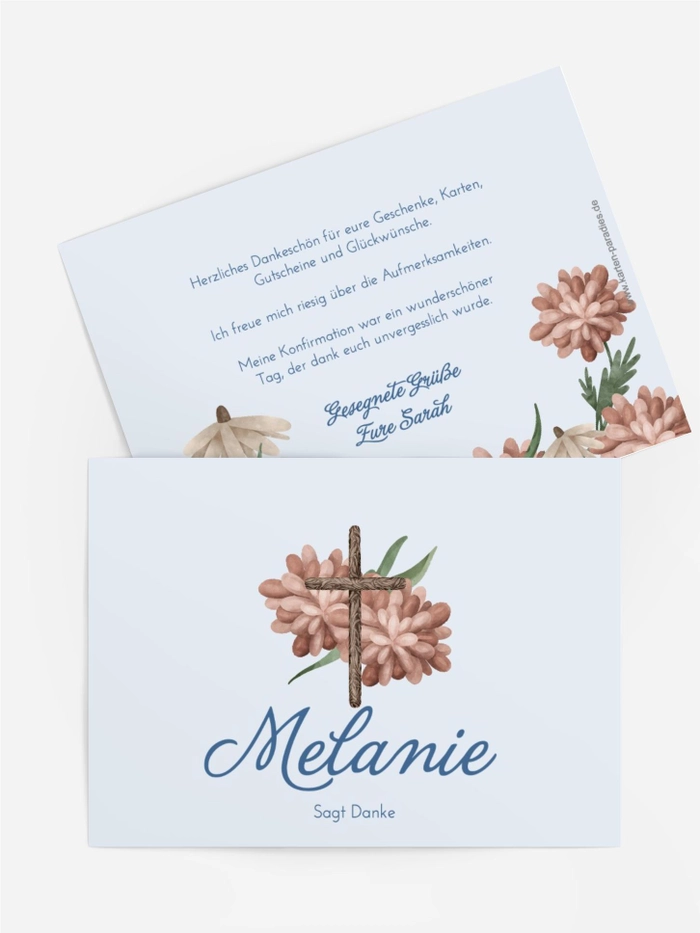 Blumenpostkarte