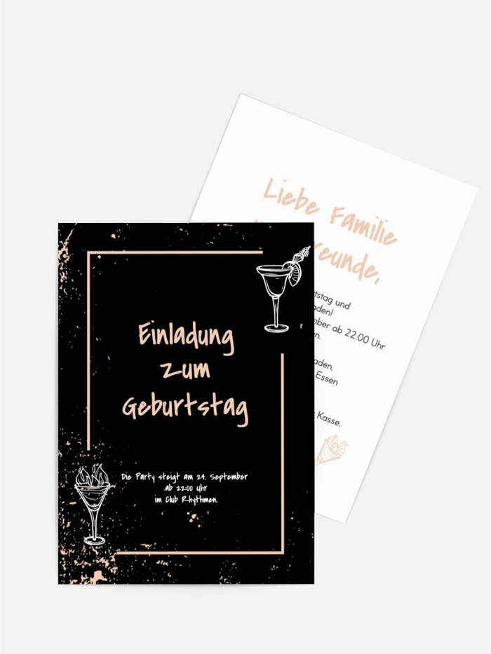 Geburtstagseinladung Fest des Alters