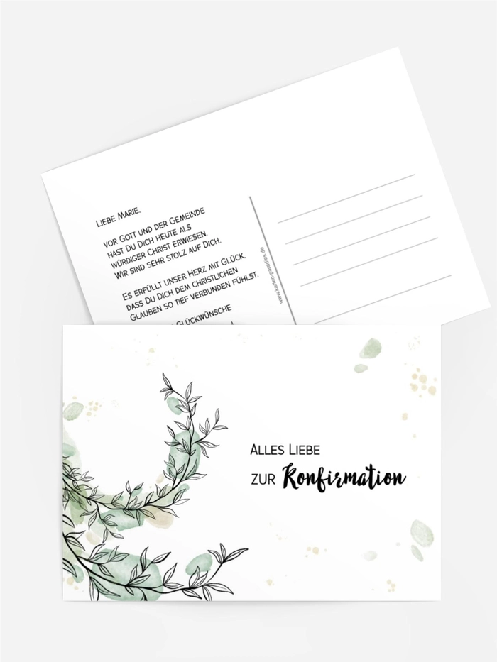 Aquarellflecken und Zweige