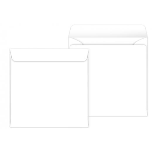 Umschlag Quadratisch weiß weiß