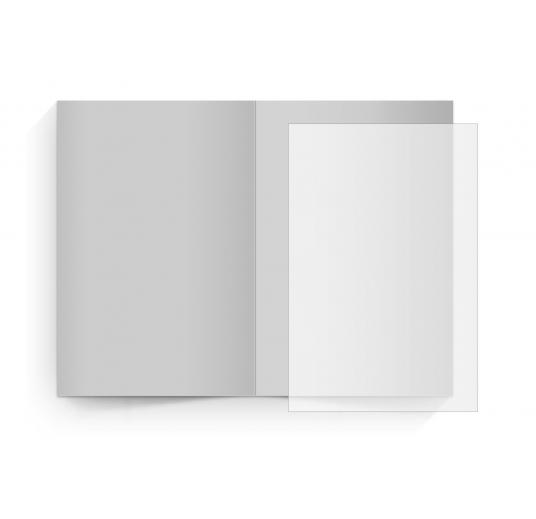 transparentes Einlegeblatt 114 x 170 mm transparent