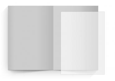 transparentes Einlegeblatt 147 x 210 mm