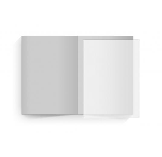 transparentes Einlegeblatt 105 x 148 mm transparent