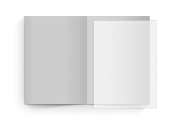 transparentes Einlegeblatt 105 x 148 mm