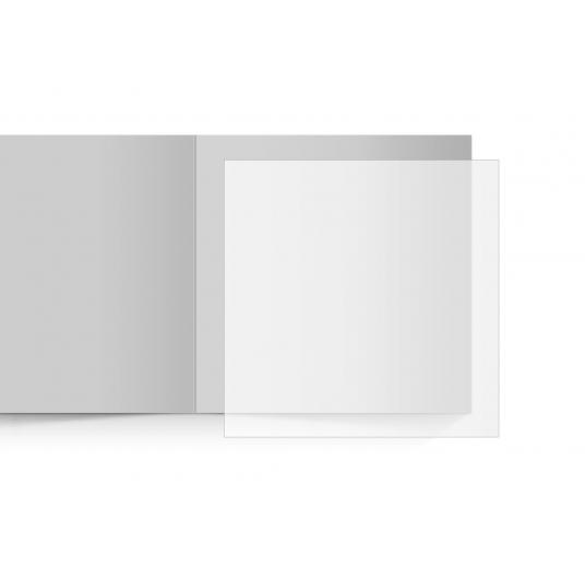 transparentes Einlegeblatt 145 x 145 mm transparent