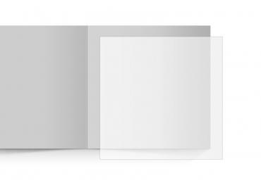 transparentes Einlegeblatt 145 x 145 mm