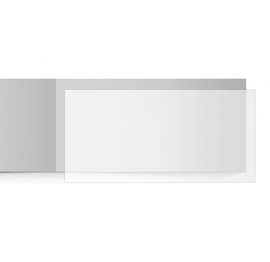 transparentes Einlegeblatt 215 x 105 mm transparent