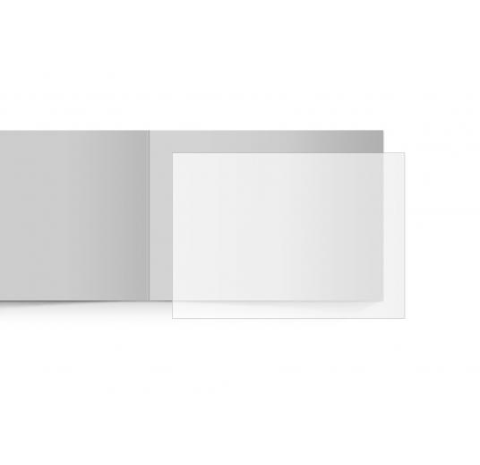 transparentes Einlegeblatt 148 x 105 mm transparent