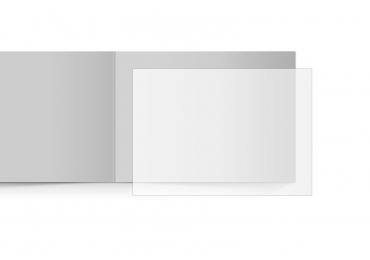transparentes Einlegeblatt 148 x 105 mm