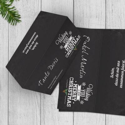 Tischkarten Weihnachten