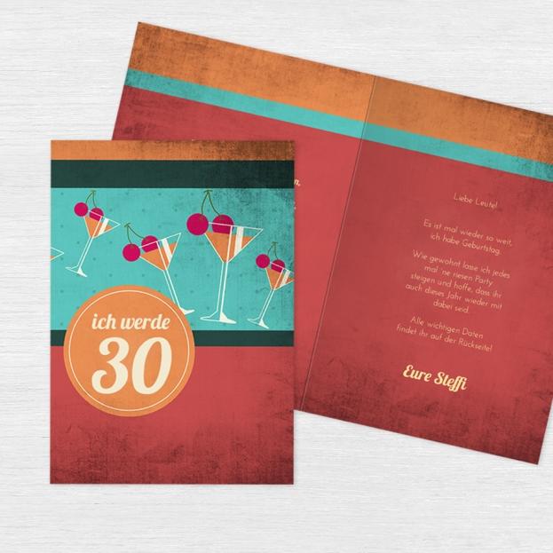 Einladungskarten zum 30 Geburtstag
