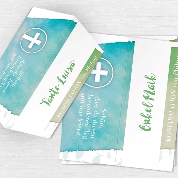 Tischkarten Konfirmation
