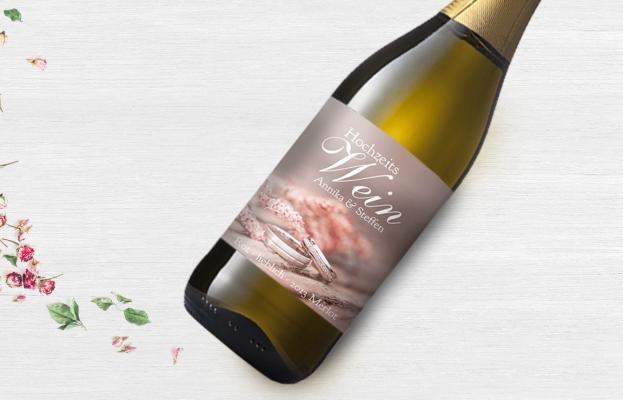 Flaschenetiketten Hochzeit