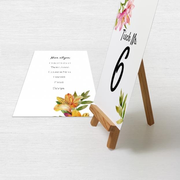 Tischnummern Hochzeit