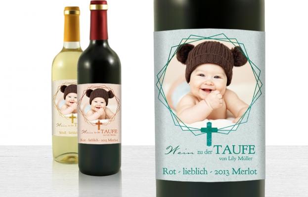 Flaschenetiketten Taufe