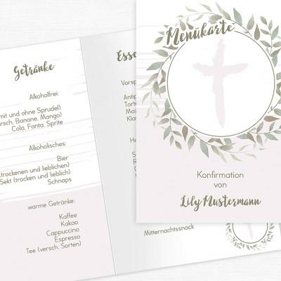 Menükarten Taufe