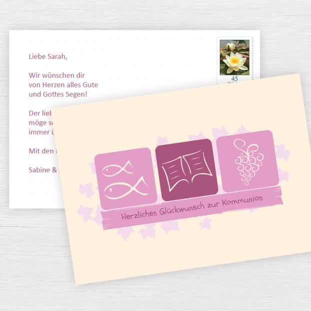 Glückwunschkarten Kommunion