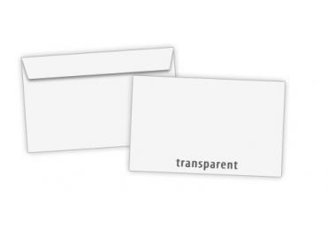 Umschlag C6 transparent