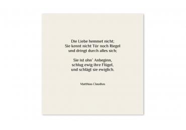 transparentes Einlegeblatt 145 x 145 mm