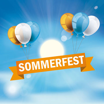 Wegweiser Sommerfest Wegweiserschild zum Sommerfest